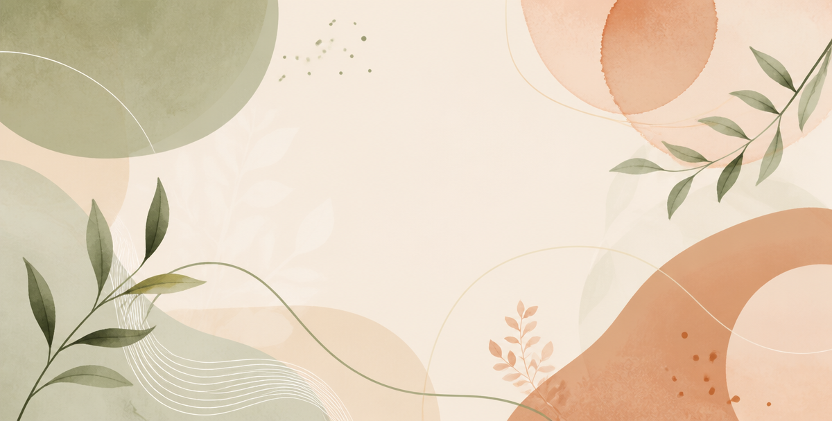Illustration abstraite aux formes organiques et végétales