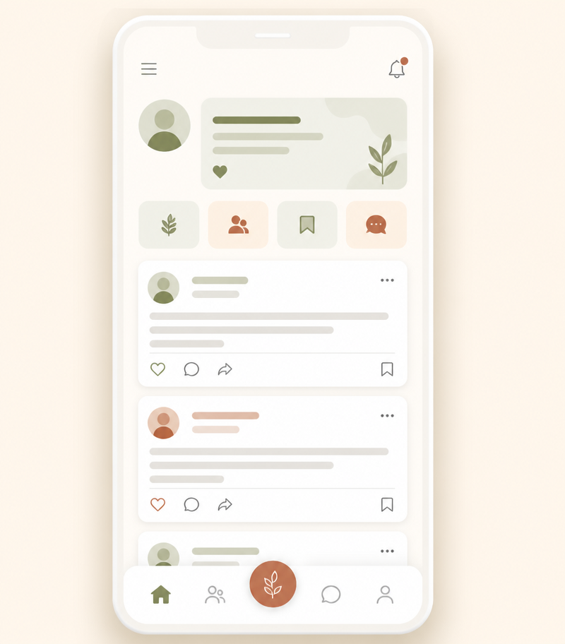 Aperçu de l’accueil de l’application